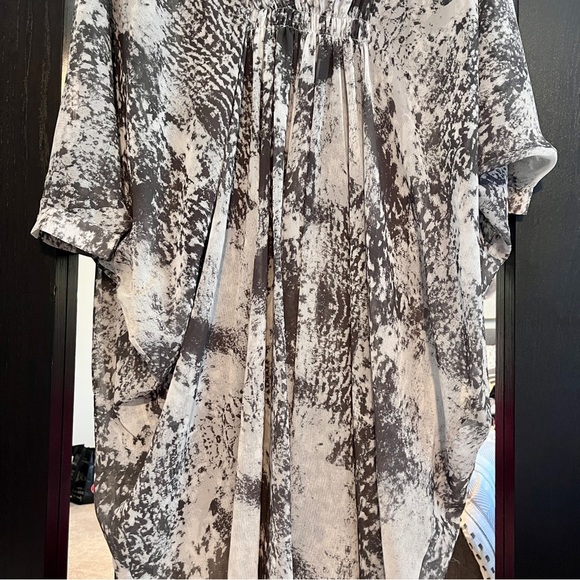 H By Halston Grey & White Dress Size Large - Picture 9 of 16